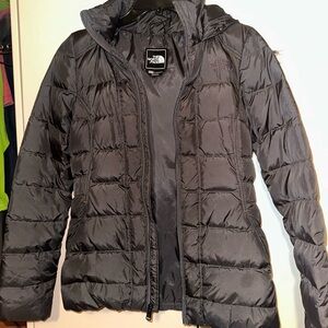 Gray The north face winter coat